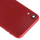 Battery Back Cover Assembly (with Side Keys & Loud Speaker & Motor & Camera Lens & Card Tray & Power Button + Volume Button + Charging Port + Signal Flex Cable & Wireless Charging Module) for iPhone XR(Red)