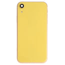 Battery Back Cover Assembly (with Side Keys & Loud Speaker & Motor & Camera Lens & Card Tray & Power Button + Volume Button + Charging Port + Signal Flex Cable & Wireless Charging Module) for iPhone XR(Yellow)