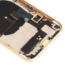Battery Back Cover Assembly (with Side Keys & Loud Speaker & Motor & Camera Lens & Card Tray & Power Button + Volume Button + Charging Port + Signal Flex Cable & Wireless Charging Module) for iPhone XR(Yellow)