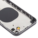 Back Housing Cover with Appearance Imitation of iP12 for iPhone XR(Black)