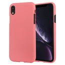 GOOSPERY SOFT FEELING Liquid TPU Drop-proof Soft Case for iPhone XR(Pink)