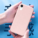 Starry Series Shockproof Straw Material + TPU Protective Case for iPhone XR (Black)