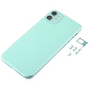 Back Housing Cover with Appearance Imitation of iP11 for iPhone XR (with SIM Card Tray & Side keys)(Green)