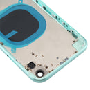 Back Housing Cover with Appearance Imitation of iP11 for iPhone XR (with SIM Card Tray & Side keys)(Green)