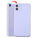 Back Housing Cover with Appearance Imitation of iP11 for iPhone XR (with SIM Card Tray & Side keys)(Purple)