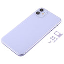 Back Housing Cover with Appearance Imitation of iP11 for iPhone XR (with SIM Card Tray & Side keys)(Purple)