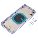 Back Housing Cover with Appearance Imitation of iP11 for iPhone XR (with SIM Card Tray & Side keys)(Purple)