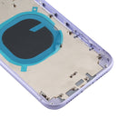 Back Housing Cover with Appearance Imitation of iP11 for iPhone XR (with SIM Card Tray & Side keys)(Purple)