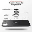 Shockproof TPU Case for iPhone XR, with Holder (Black)