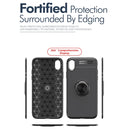 Shockproof TPU Case for iPhone XR, with Holder (Black)