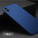 MOFI Frosted PC Ultra-thin Full Coverage Case for iPhone XS(Blue)
