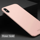 MOFI Frosted PC Ultra-thin Full Coverage Case for iPhone XS(Rose Gold)