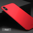 MOFI Frosted PC Ultra-thin Full Coverage Case for iPhone XS(Red)