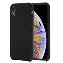 Four Corners Full Coverage Liquid Silicone Case for iPhone XR(Black)