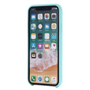 Four Corners Full Coverage Liquid Silicone Case for iPhone XR(Baby Blue)