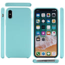 Four Corners Full Coverage Liquid Silicone Case for iPhone XR(Baby Blue)