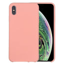 Four Corners Full Coverage Liquid Silicone Case for iPhone XR(Light Pink)
