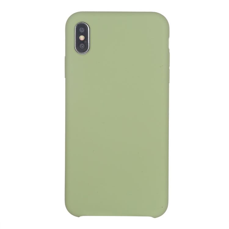 Four Corners Full Coverage Liquid Silicone Case for iPhone XR(Mint Green)