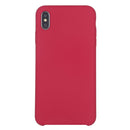 Four Corners Full Coverage Liquid Silicone Case for iPhone XR(Rose Red)