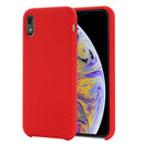 Four Corners Full Coverage Liquid Silicone Case for iPhone XR(Red)