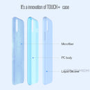 Four Corners Full Coverage Liquid Silicone Case for iPhone XR(Baby Blue)