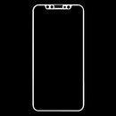 0.1mm 9H Full Screen Flexible Fiber Tempered Glass Film for iPhone 11 Pro / XS / X(White)