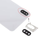 Battery Back Cover with Back Camera Bezel & Lens & Adhesive for iPhone XS(White)