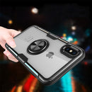 Magnetic 360 Degree Rotation Ring Holder Armor Protective Case for iPhone XS / X (Black)