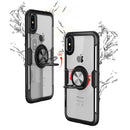 Magnetic 360 Degree Rotation Ring Holder Armor Protective Case for iPhone XS / X (Black)