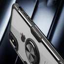 Magnetic 360 Degree Rotation Ring Holder Armor Protective Case for iPhone XS / X (Black)