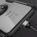 Magnetic 360 Degree Rotation Ring Holder Armor Protective Case for iPhone XS / X (Black)