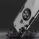 Magnetic 360 Degree Rotation Ring Holder Armor Protective Case for iPhone XS / X (Black)