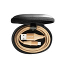 ANKER A8452 Powerline+ II USB to 8 Pin Apple MFI Certificated Nylon Pullable Carts Charging Data Cable, Length: 0.9m(Gold)