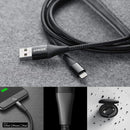 ANKER A8452 Powerline+ II USB to 8 Pin Apple MFI Certificated Nylon Pullable Carts Charging Data Cable, Length: 0.9m(Gold)
