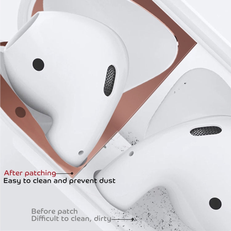 Metal Dustproof Sticker for Apple AirPods 1(Green)