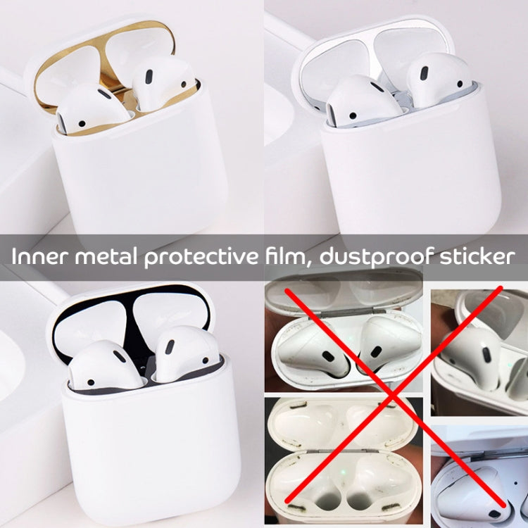 Metal Dustproof Sticker for Apple AirPods 1(Green)