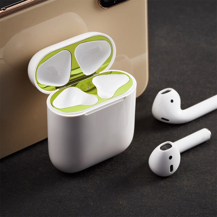 Metal Dustproof Sticker for Apple AirPods 1(Purple)