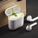 Metal Dustproof Sticker for Apple AirPods 2(Blue)
