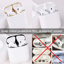 Metal Dustproof Sticker for Apple AirPods 2(Blue)