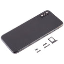 Back Cover with Camera Lens & SIM Card Tray & Side Keys for iPhone XS(Black)