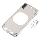 Transparent Back Cover with Camera Lens & SIM Card Tray & Side Keys for iPhone XS(White)