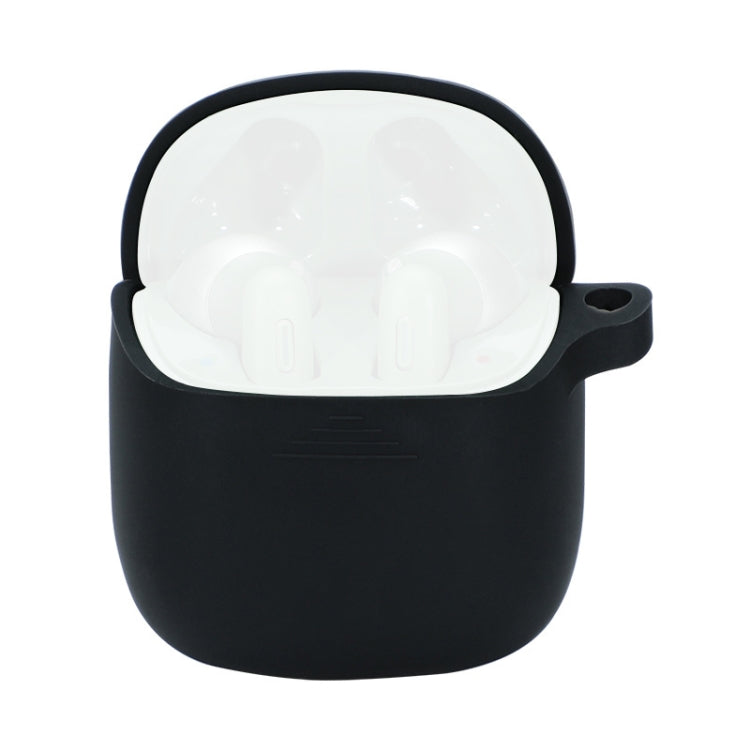 Wireless Earphones Pure Color Silicone Anti-fall Protective Case For JBL TUNE 220TWS(Black)