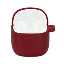 Wireless Earphones Pure Color Silicone Anti-fall Protective Case For JBL TUNE 220TWS(Wine Red)