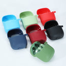 Wireless Earphones Pure Color Silicone Anti-fall Protective Case For JBL TUNE 220TWS(Wine Red)