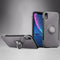 Magnetic 360 Degrees Rotation Ring Armor Protective Case for iPhone XR(Grey)
