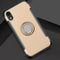 Magnetic 360 Degrees Rotation Ring Armor Protective Case for iPhone XR(Gold)
