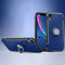 Magnetic 360 Degrees Rotation Ring Armor Protective Case for iPhone XR(Blue)