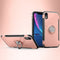 Magnetic 360 Degrees Rotation Ring Armor Protective Case for iPhone XR(Rose Gold)