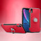 Magnetic 360 Degrees Rotation Ring Armor Protective Case for iPhone XR(Red)