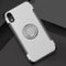 Magnetic 360 Degrees Rotation Ring Armor Protective Case for iPhone XR(Silver)